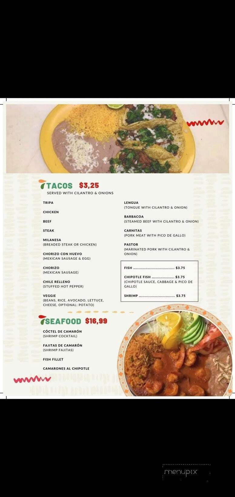 Maria's Tamales Y Champurrado - Palos Heights, IL menu_pic