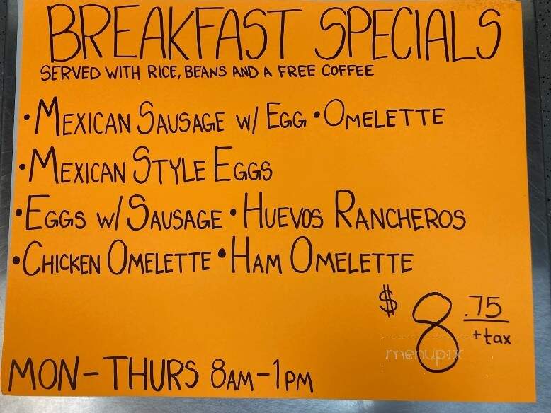 Maria's Tamales Y Champurrado - Palos Heights, IL menu_pic