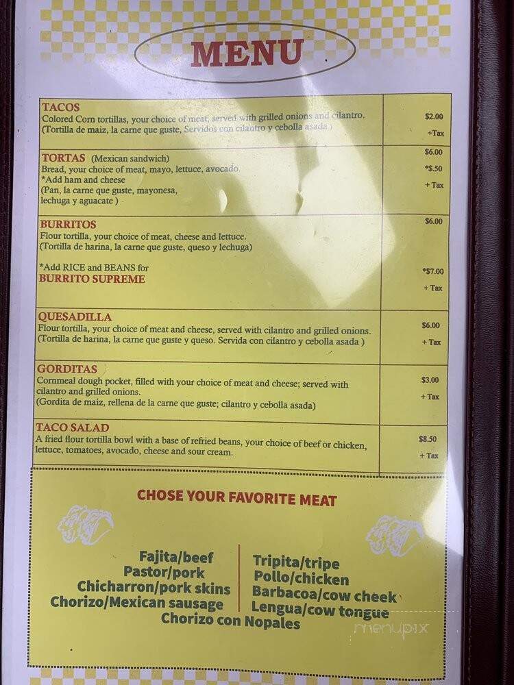 Taqueria don Beto 2 - Gonzales, LA menu_pic