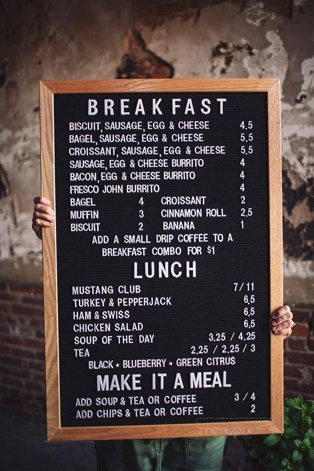 The 1822 Coffee - Huntingdon, TN menu_pic