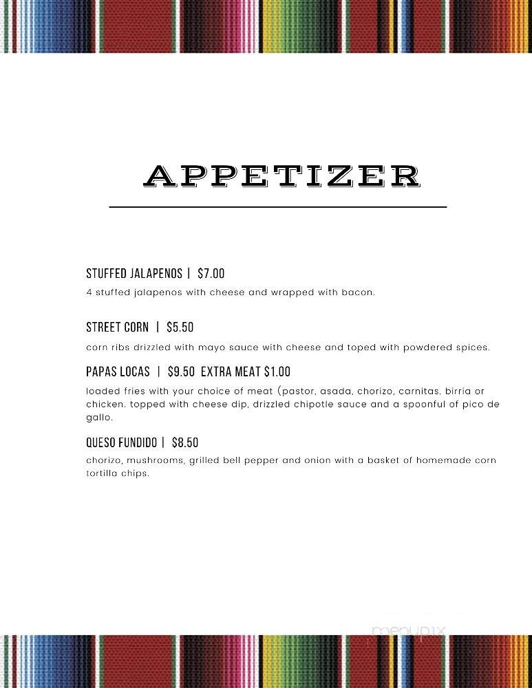 PoKitos - Blue Ridge, GA menu_pic