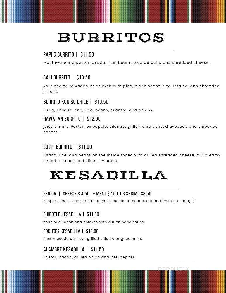 PoKitos - Blue Ridge, GA menu_pic