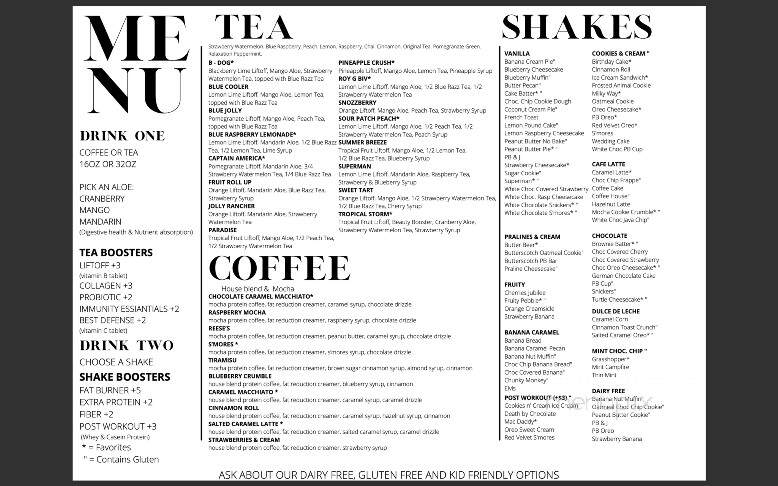 Northside Nutrition - Lawrenceville, GA menu_pic
