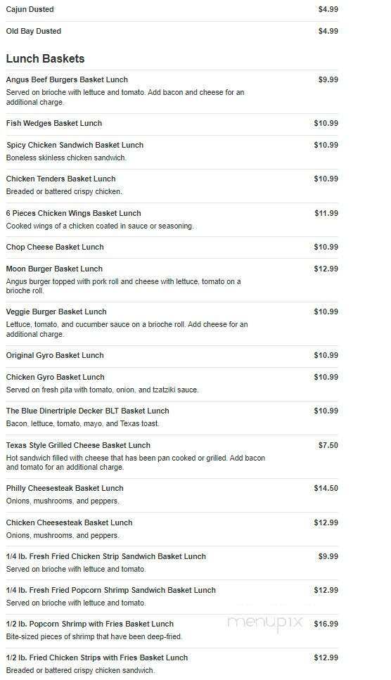 The Blue Diner - East Stroudsburg, PA menu_pic