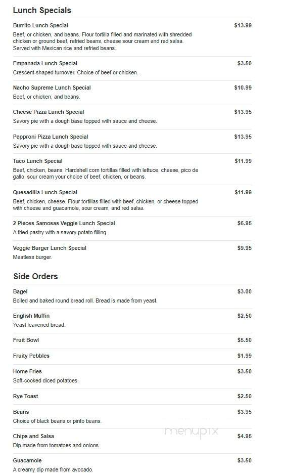 The Blue Diner - East Stroudsburg, PA menu_pic