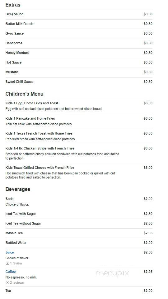 The Blue Diner - East Stroudsburg, PA menu_pic