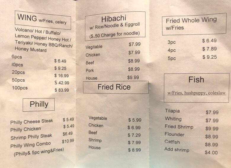King's Deli - Americus, GA menu_pic
