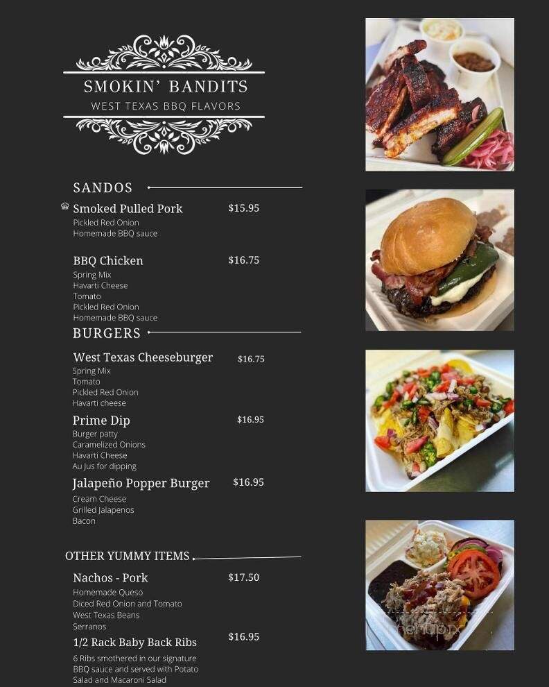 Smokin' Bandits - Walla Walla, WA menu_pic