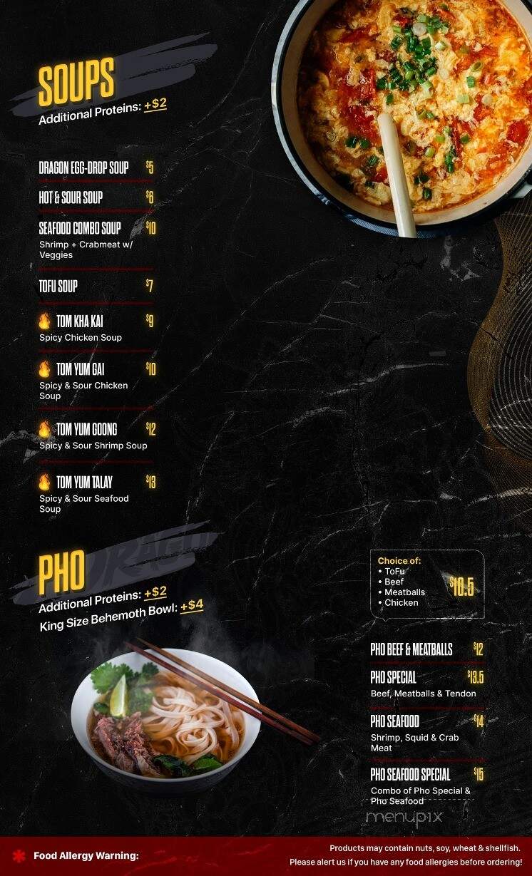 2 Dragons Cuisine - Holland, MI menu_pic