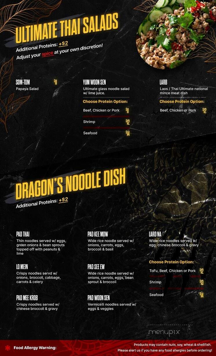 2 Dragons Cuisine - Holland, MI menu_pic