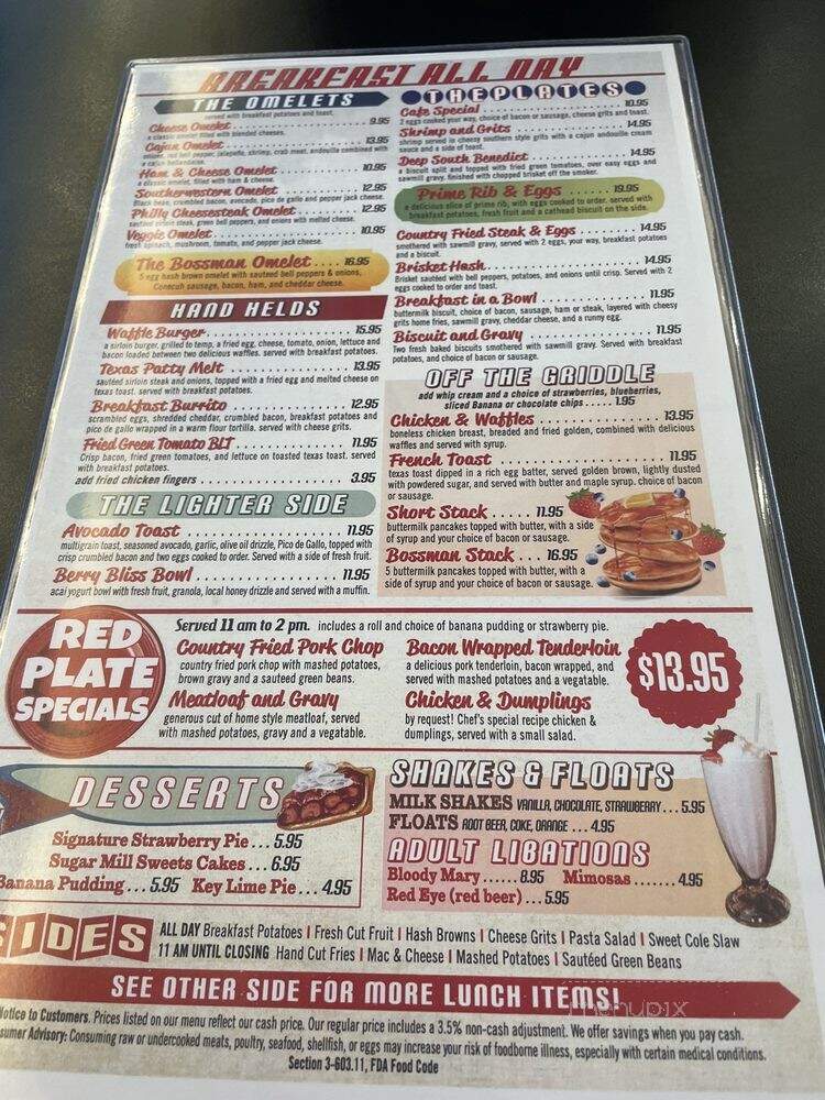 Big Red Cafe - Destin, FL menu_pic