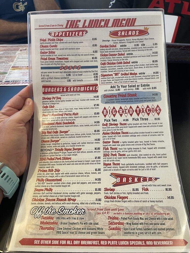 Big Red Cafe - Destin, FL menu_pic