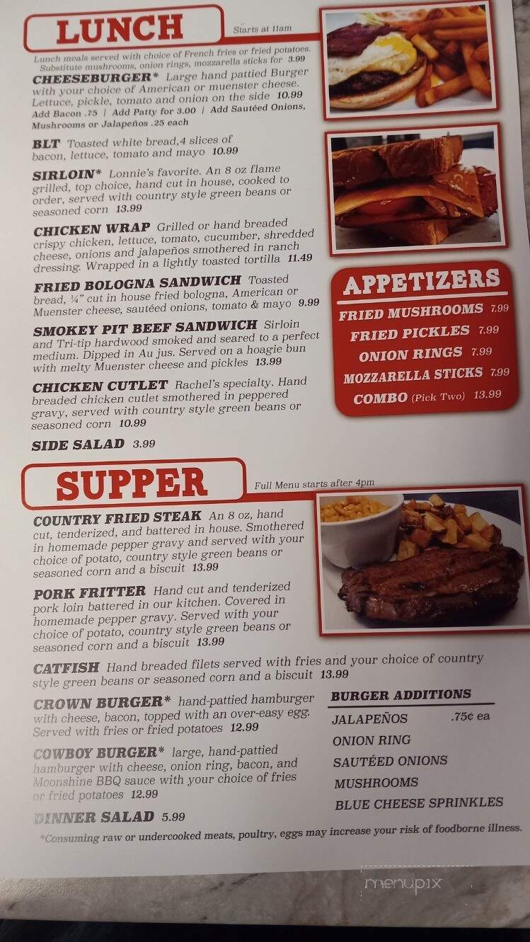 Shirley's Kitchen - Forsyth, MO menu_pic