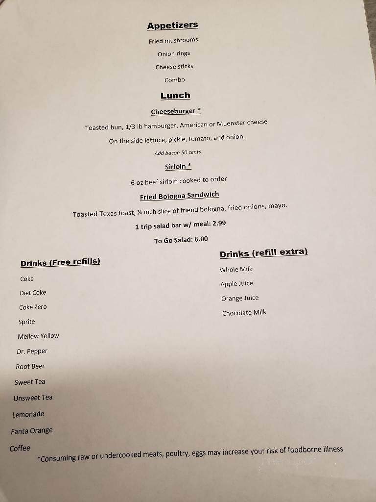 Shirley's Kitchen - Forsyth, MO menu_pic