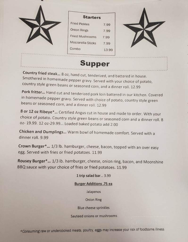 Shirley's Kitchen - Forsyth, MO menu_pic