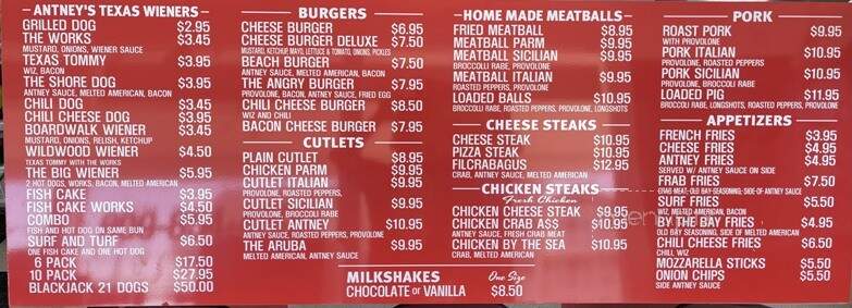 Antney's Grub - Wildwood, NJ menu_pic