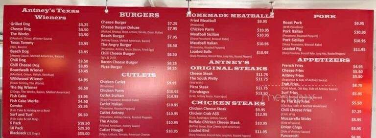 Antney's Grub - Wildwood, NJ menu_pic