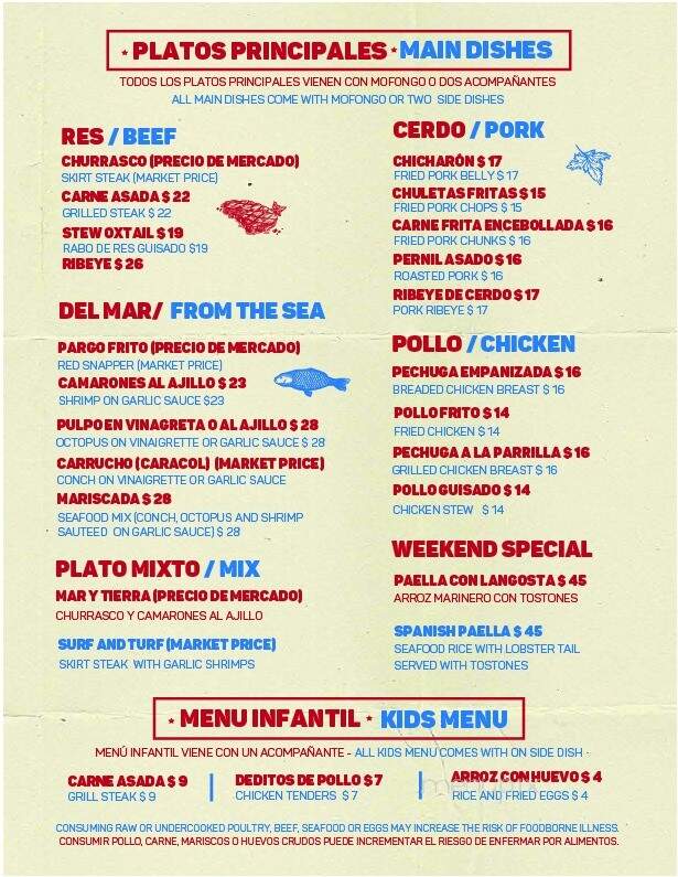 Area 337 A Latino Kitchen - Lake Charles, LA menu_pic