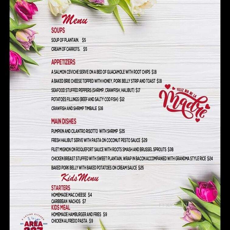 Area 337 A Latino Kitchen - Lake Charles, LA menu_pic