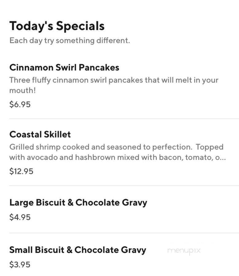 Waffle & Pancake House - Marion, AR menu_pic