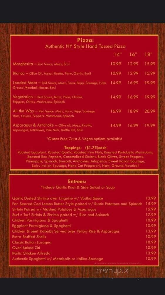 Mario's Pizzeria and Eatery - Brooksville, FL menu_pic