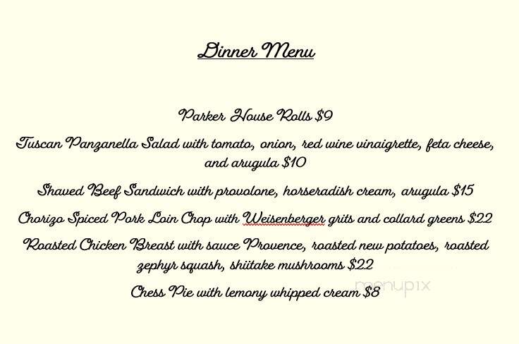 Solidago - Paint Lick, KY menu_pic