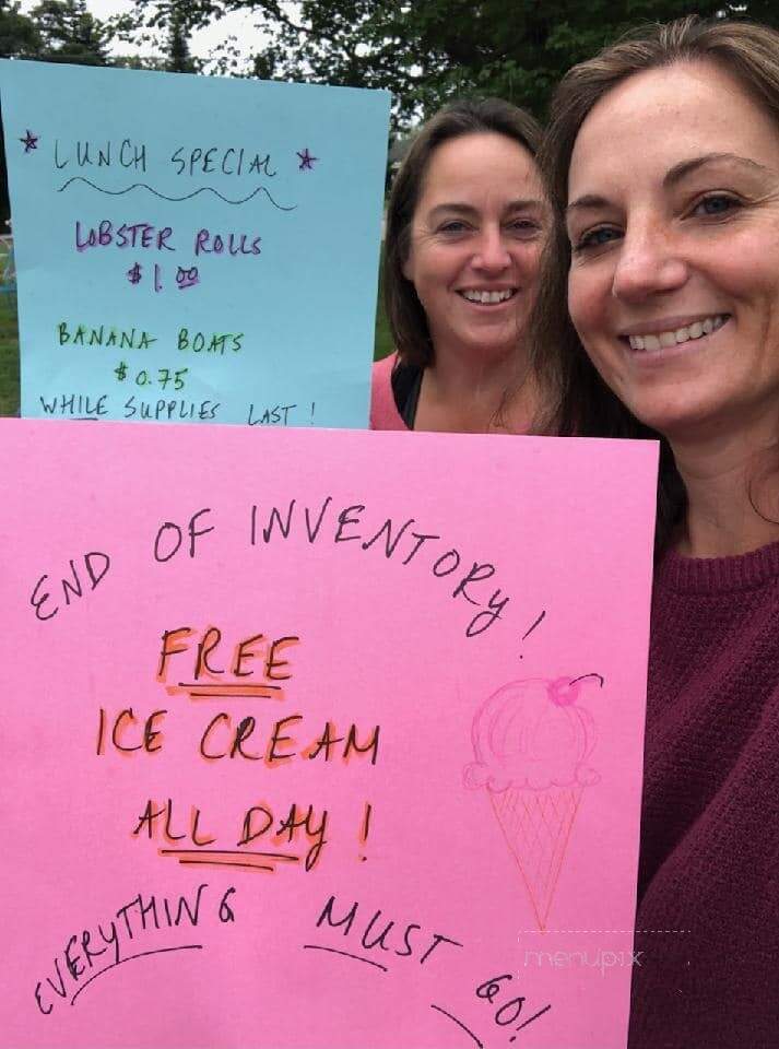 Pammy's Ice Cream Parlor - Harpswell, ME menu_pic