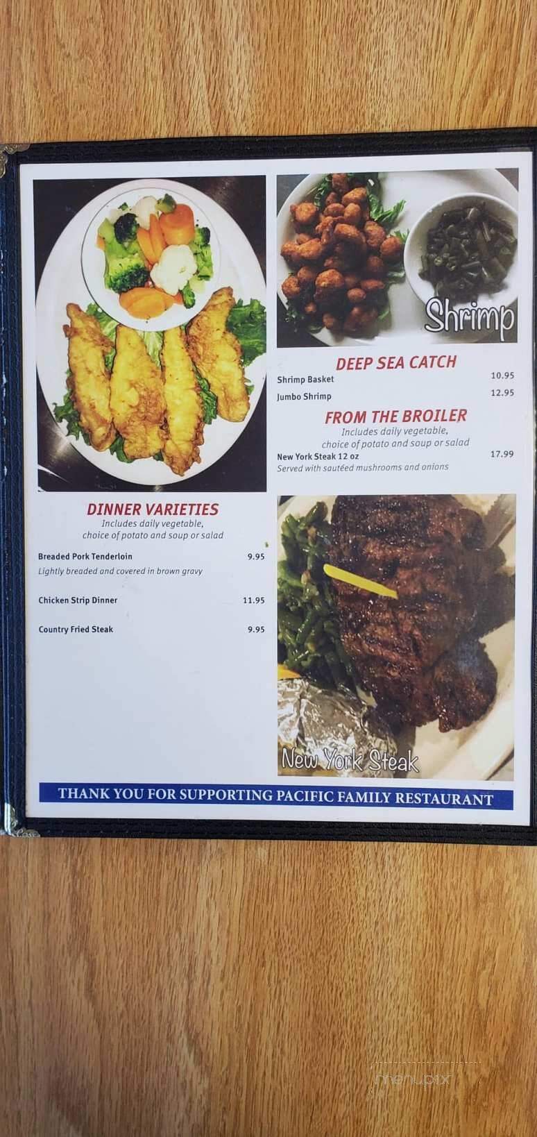 Pacific Family Restaurant - Pacific, MO menu_pic
