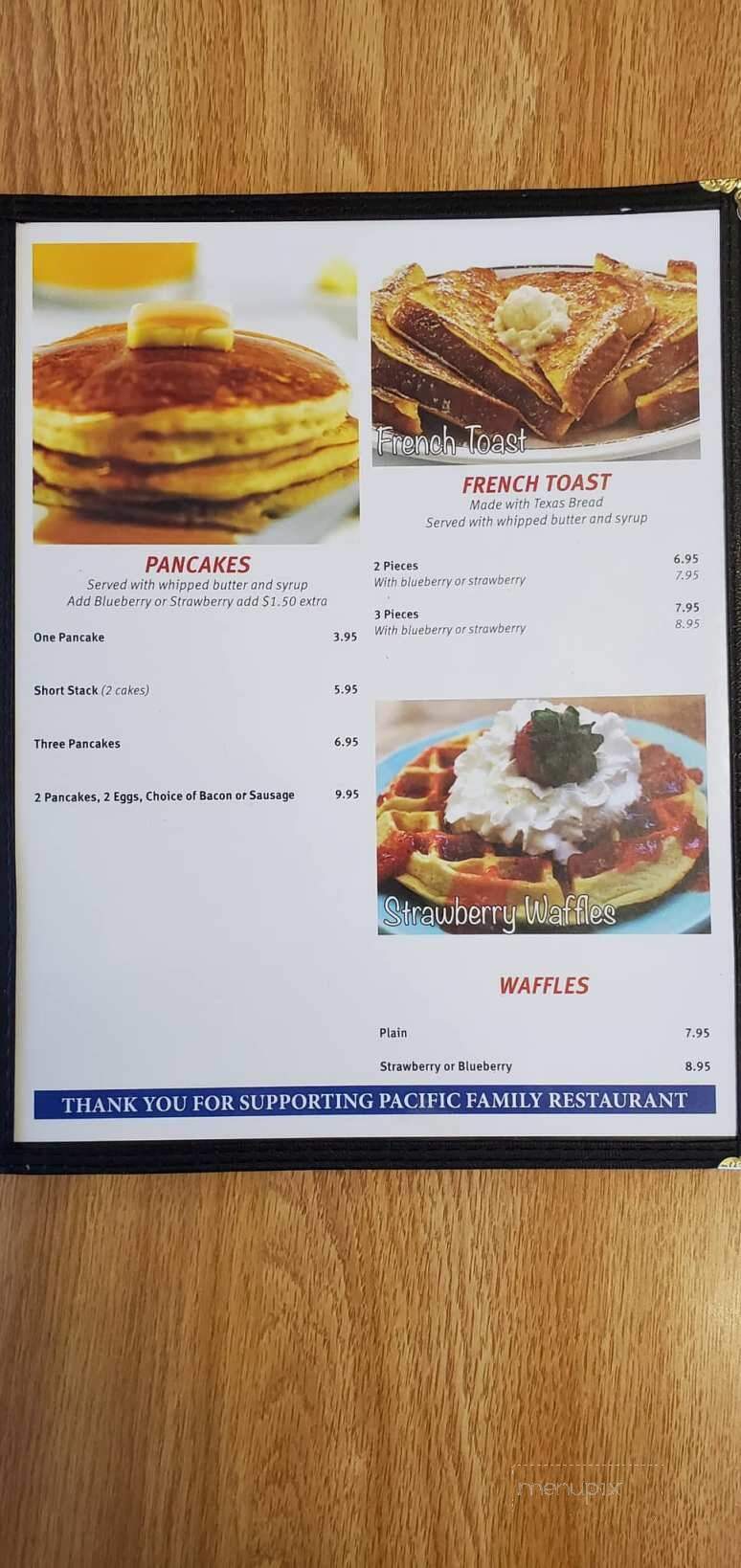 Pacific Family Restaurant - Pacific, MO menu_pic
