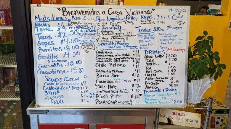 Casa Victoria - Provo, UT menu_pic