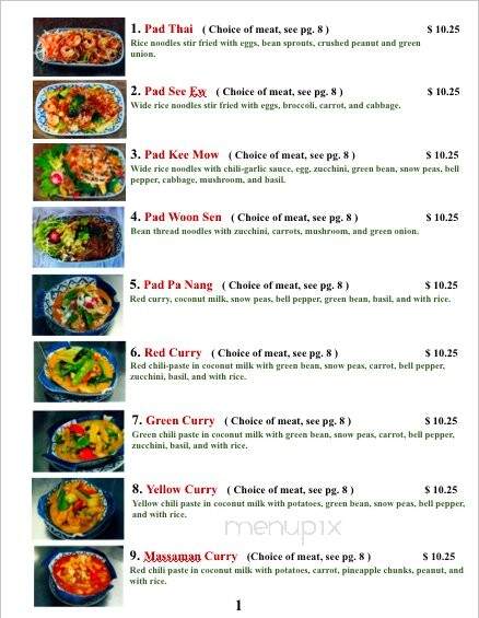 Thao Kitchen Thai Cuisine - Marysville, CA menu_pic