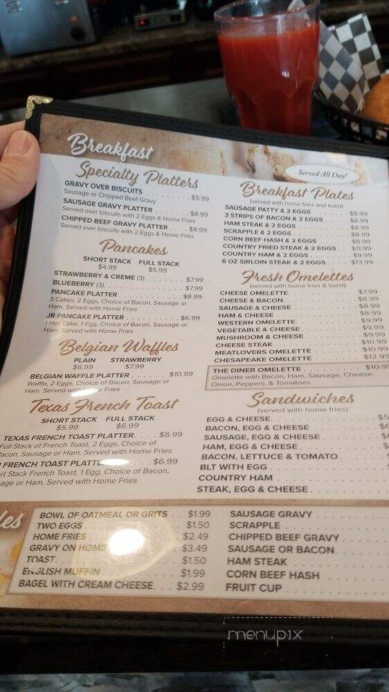 Spring Mlls Diner - Martinsburg, WV menu_pic