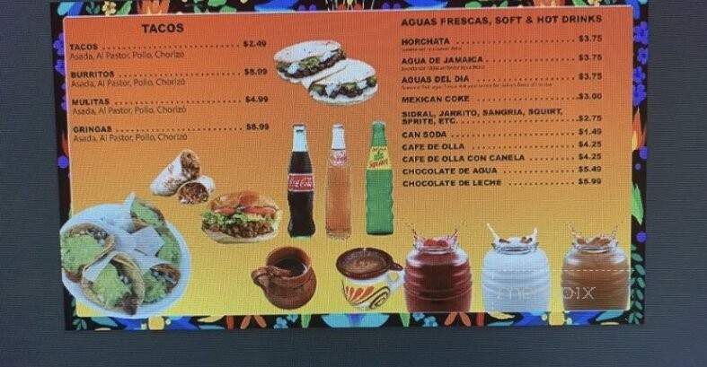 Rinconcito Oaxaqueno - San Jacinto, CA menu_pic