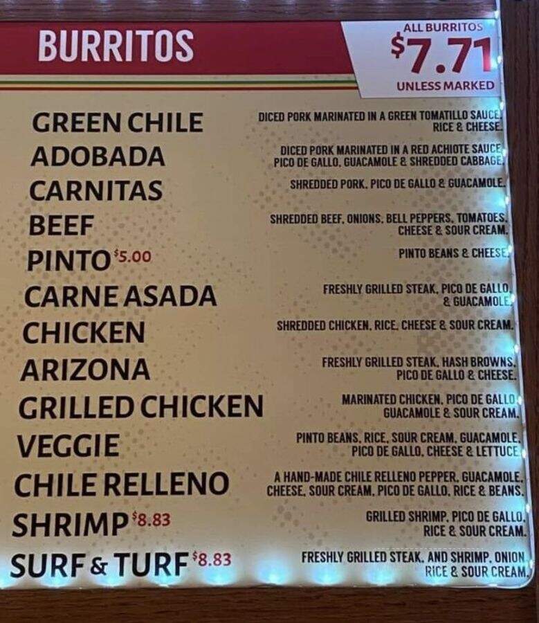 Anthony Leon's Mexican Restaurant - Fremont, NE menu_pic
