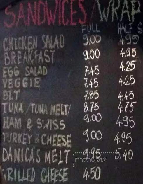 Danica's Bistro - Surrey, BC menu_pic