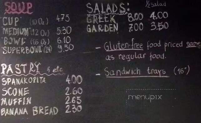 Danica's Bistro - Surrey, BC menu_pic