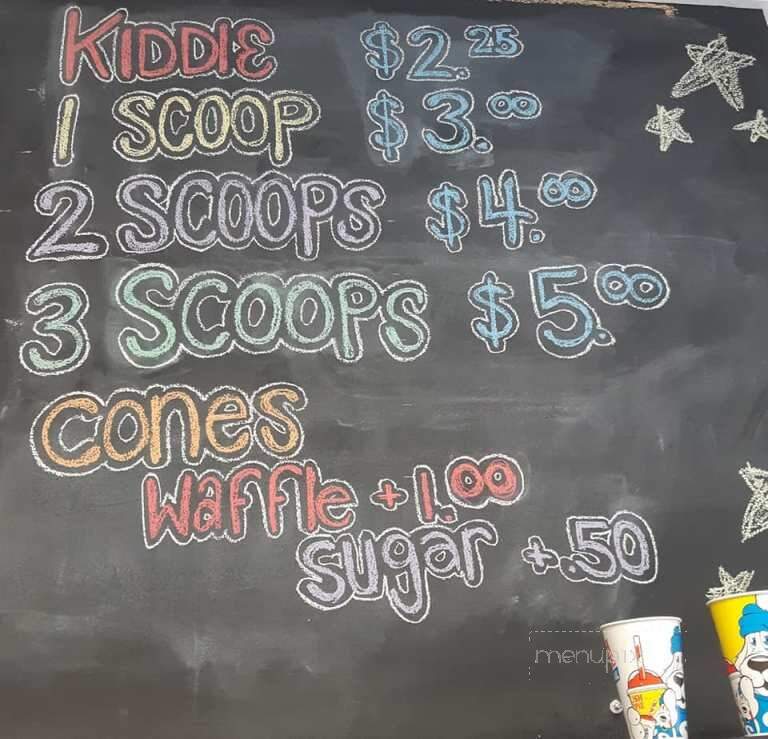 Scoopy Doos Ice Cream - Keswick, ON menu_pic