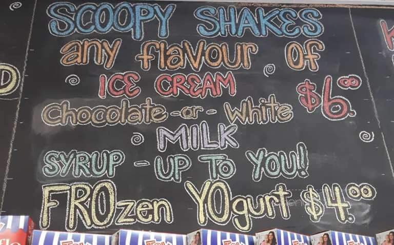 Scoopy Doos Ice Cream - Keswick, ON menu_pic