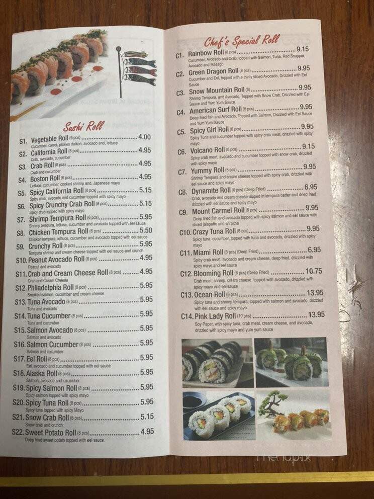China Bowl and Sushi - Mount Carmel, PA menu_pic