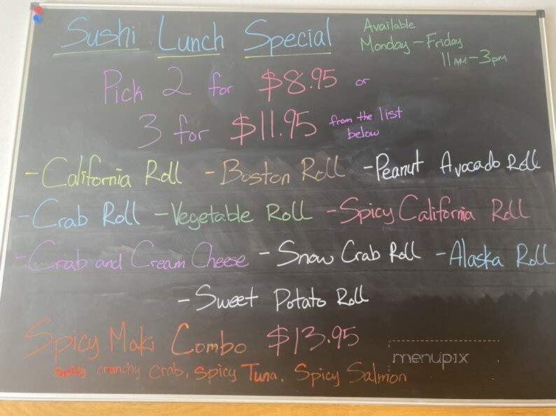 China Bowl and Sushi - Mount Carmel, PA menu_pic