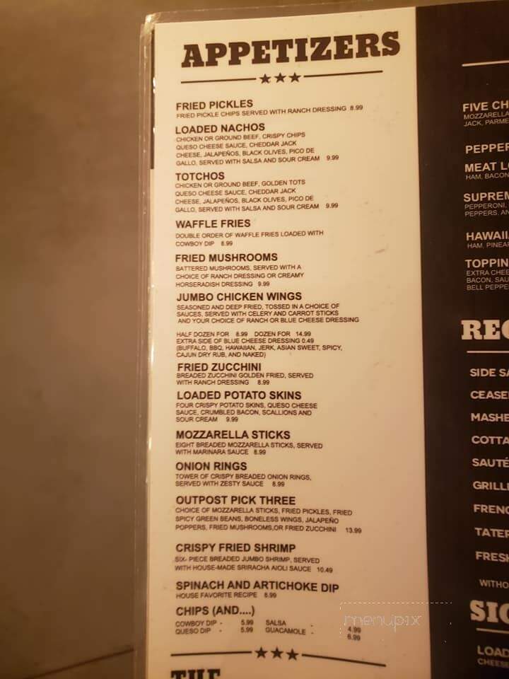 Humphreys Bar & Grill - Smithville, MO menu_pic