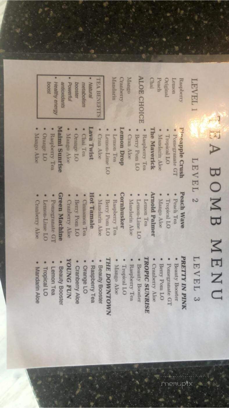Nutrition 402 - Omaha, NE menu_pic