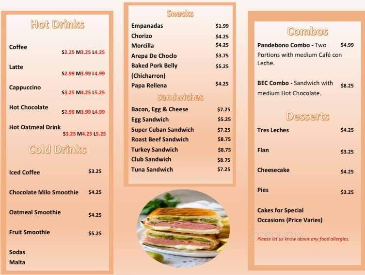 Sultana Bakery & Sweets - Zephyrhills, FL menu_pic