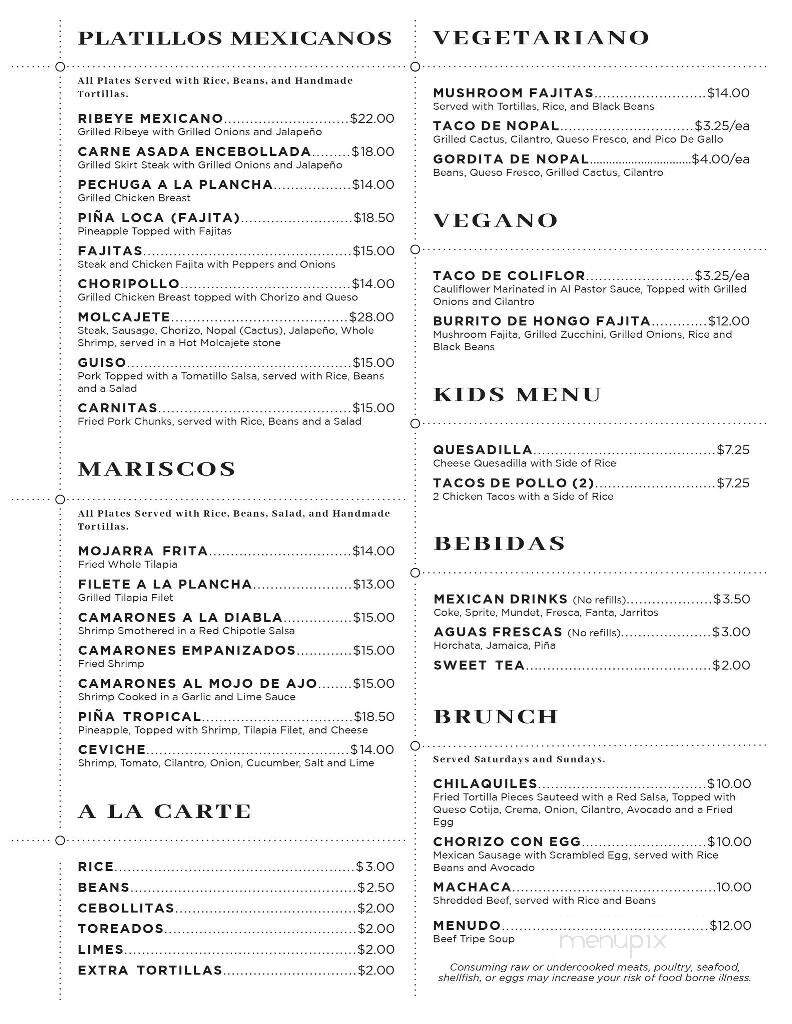 Taqueria La G - Danville, VA menu_pic