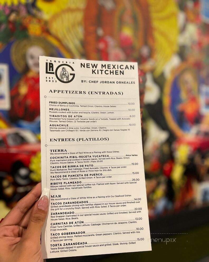 Taqueria La G - Danville, VA menu_pic
