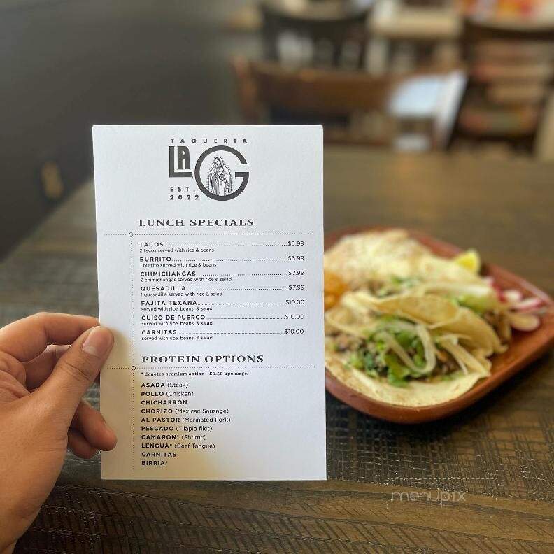 Taqueria La G - Danville, VA menu_pic