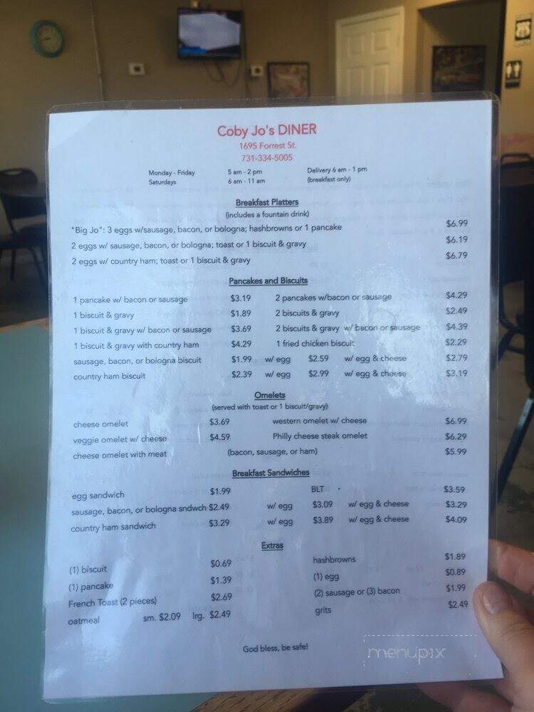 Coby Jo's Diner - Dyersburg, TN