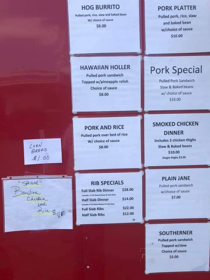 Hoot'n Holler BBQ - Grafton, OH menu_pic