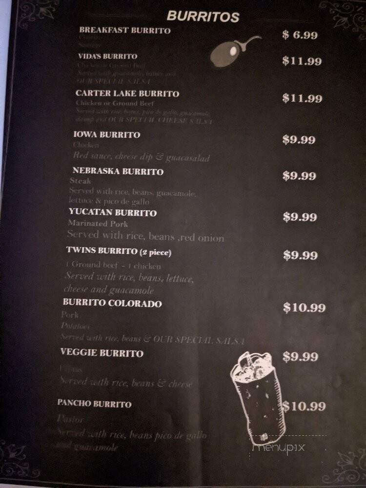 Vida Mexican Food - Carter Lake, IA menu_pic