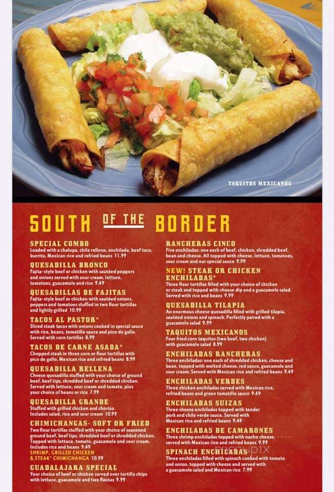 El Bronco - Richmond, IN menu_pic